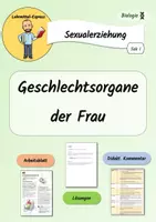 Vorschau - Stundenentwürfe - Geschlechtsorgane der Frau / Sexualerziehung - AB & Lösungen + didakt. Kommentar - Deckblatt
