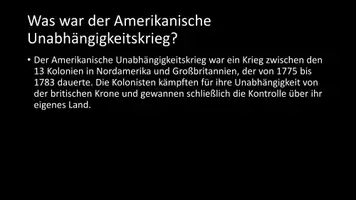 Vorschau - Arbeitsblätter - AB mit Fragen zum Thema "Amerikanischer Unabhängigkeitskrieg" + Lösungsblatt + Infografik - Seite 3