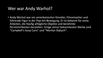 Vorschau - Arbeitsblätter - AB mit Fragen zum Thema "Andy Warhol" + Lösungsblatt + Infografik - Seite 3