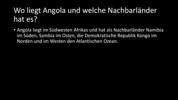 Vorschau - Arbeitsblätter - AB mit Fragen zum Thema "Angola" + Lösungsblatt - Seite 2