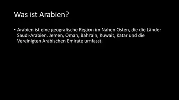 Vorschau - Arbeitsblätter - AB mit Fragen zum Thema "Arabien" + Lösungsblatt - Seite 2