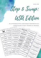 Vorschau - Spiele - Stop & Swap - differenzierte Konversationskarten 'USA' - Deckblatt