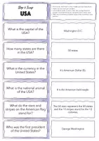 Vorschau - Spiele - Stop & Swap - differenzierte Konversationskarten 'USA' - Seite 1
