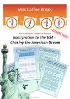 Vorschau - Arbeitsblätter - Immigration to the USA - Chasing the American Dream (Creative Tasks) - Deckblatt