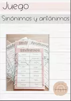 Vista previa - Hojas de trabajo - Juego sinónimos y antónimos - Portada