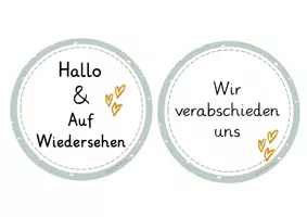Vorschau - Bildkarten - Hallo & Auf Wiedersehen - Bildkarten zur Begrüßung & Verabschiedung - Seite 2