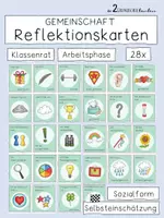 Vorschau - Bildkarten - Reflektionskarten: Selbsteinschätzung - Deckblatt