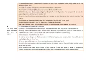 Vorschau - Stundenentwürfe - Kurze Inhaltsangabe für Lehrer zu Morton Rues "Boot camp" - Seite 1