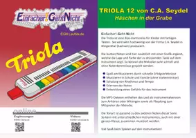 Vorschau - Audio-Dateien - Kinderlied für die Triola - Häschen in der Grube - Deckblatt