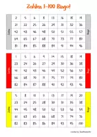 Vorschau - Spiele - Zahlen 1-100 Bingo (18 Bingo-Karten) - Seite 1