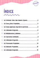 Vista previa - Hojas de trabajo - Cuadernillo de Actividades (Números Enteros) - página 2