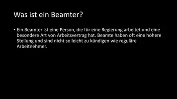 Vorschau - Arbeitsblätter - AB mit Fragen zum Thema "Beamter" + Lösungsblatt - Seite 3