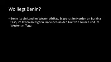 Vorschau - Arbeitsblätter - AB mit Fragen zum Thema "Benin" + Lösungsblatt + Infografik - Seite 3