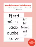 Vorschau - Präsentationen/Tafelbilder - Wortkarten Modellwörter „Sprache Stein Papier 1“ - Deckblatt