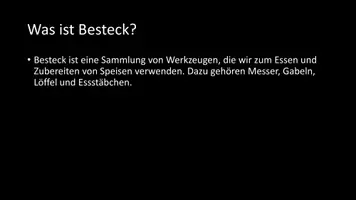 Vorschau - Arbeitsblätter - AB mit Fragen zum Thema "Besteck" + Lösungsblatt + Infografik - Seite 3