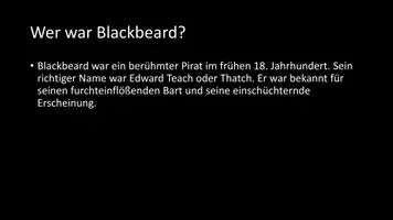 Vorschau - Arbeitsblätter - AB mit Fragen zum Thema "Blackbeard" + Lösungsblatt - Seite 2