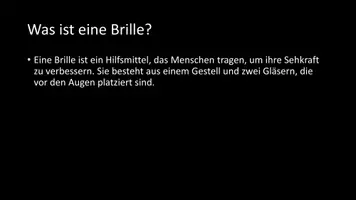 Vorschau - Arbeitsblätter - AB mit Fragen zum Thema "Brillen" + Lösungsblatt - Seite 2
