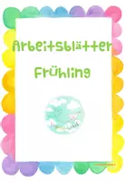 Vorschau - Arbeitsblätter - Arbeitsblätter Frühling Vorschule - Deckblatt