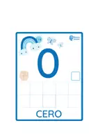Vista previa - Hojas de trabajo - NÚMEROS MARIPOSA AZUL CASTELLANO - página 1