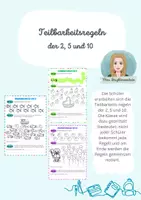 Vorschau - Arbeitsblätter - Teilbarkeitsregeln 2, 5 und 10 - Deckblatt