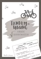 Vorschau - Spiele - Tandem-Übung einfache Quadratzahlen - Deckblatt