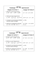 Vorschau - Spiele - Tandem-Übung einfache Quadratzahlen - Seite 1