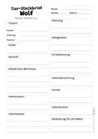Vorschau - Arbeitsblätter - Wolf Komplettpaket - mit Sachtext, Steckbrief, Lückentext, Suchsel, Quiz und Ausmalbildern - Seite 2