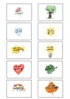 Vorschau - Bildkarten - Aquarell Affirmationen - Deckblatt