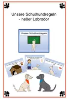 Vorschau - Merkblätter - Schulhundregeln: heller Labrador - Deckblatt