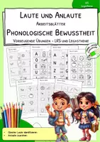 Vorschau - Arbeitsblätter - Anlaute erkennen – Arbeitsblätter zur phonologischen Bewusstheit | Vorschule und 1. Klasse - Deckblatt