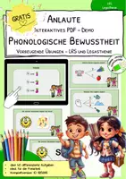 Vorschau - Stationenlernen - Phonologische Bewusstheit - Interaktives PDFs - 1. Klasse - Seite 1