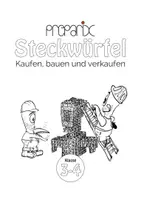 Vorschau - Arbeitsblätter - Steckwürfelgebäude (3/4) - kaufen, bauen und verkaufen - Deckblatt