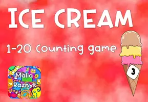 Vista previa - Unidades / Secuencias / Situaciones de Aprendizaje - Contamos del 1 al 20 / Ice Cream counting game - página 3