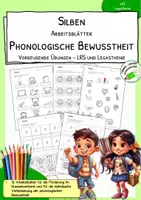 Vorschau - Arbeitsblätter - Phonologische Bewusstheit - SILBEN - Arbeitsblätter - Deckblatt