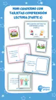 Vista previa - Tarjetas / Manipulativos - MINI CUADERNO CON TARJETAS COMPRENSIÓN LECTORA PARTE 2 - Portada