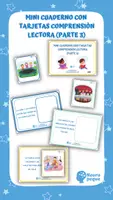 Vista previa - Tarjetas / Manipulativos - MINI CUADERNO CON TARJETAS COMPRENSIÓN LECTORA PARTE 3 - Portada