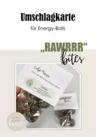 Vorschau - Mal- und Bastelvorlagen - Geschenk Karte Dinosaurier "RAWRRR bites" - Deckblatt