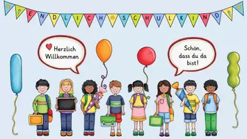 Vorschau - Präsentationen/Tafelbilder - Begrüßungsbild Einschulung - digitale Tafel - Seite 1