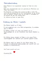 Vorschau - Arbeitsblätter - Wörter Leseheftchen Tiere - Klasse 1 - Seite 1