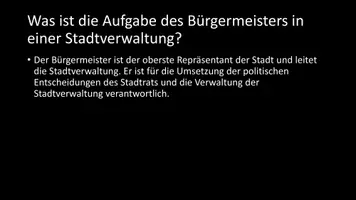 Vorschau - Arbeitsblätter - AB mit Fragen zum Thema "Bürgermeister" + Lösungsblatt + Infografik - Seite 3