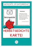 Vorschau - Arbeitsblätter - Gedichte- Werkstatt Herbst - Deckblatt