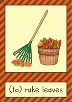 Vorschau - Stationenlernen - Englisch Bildkarten Herbst – Autumn Flashcards für den Englischunterricht - Seite 1