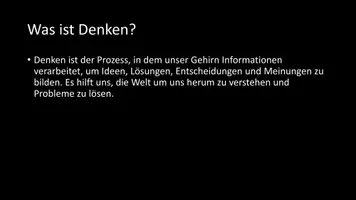 Vorschau - Arbeitsblätter - AB mit Fragen zum Thema "Denken" + Lösungsblatt + Infografik - Seite 3