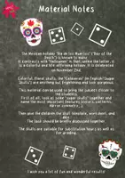 Vista previa - Manualidades / Dibujos para colorear - Day of the Death - Roll a Sugar Skull- Calaveras para el Dia de los Muertos - página 1