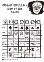Vista previa - Manualidades / Dibujos para colorear - Day of the Death - Roll a Sugar Skull- Calaveras para el Dia de los Muertos - página 3