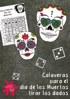 Vista previa - Manualidades / Dibujos para colorear - Day of the Death - Sugar Skulls - Calaveras para el dia de los Muertos tirar los dadaistisch - Portada