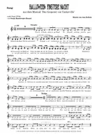 Vorschau - Arbeitsblätter - Lied Finstere Nacht, Noten, zur dunklen Jahreszeit z.B. Halloween - Seite 1