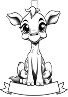 Vorschau - Mal- und Bastelvorlagen - Klassentier Girlande "Giraffe" für die Giraffenklasse, zum Ausmalen - Seite 2