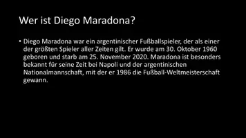 Vorschau - Arbeitsblätter - AB mit Fragen zum Thema "Diego Maradona" + Lösungsblatt + Infografik - Seite 3