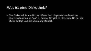 Vorschau - Arbeitsblätter - AB mit Fragen zum Thema "Diskothek" + Lösungsblatt + Infografik - Seite 3